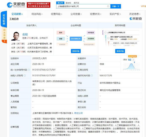 美年大健康跨界拓展科技領域，新公司布局人工智能與物聯網服務